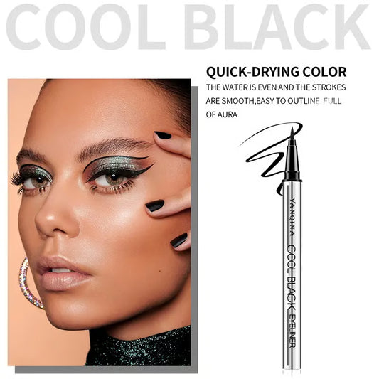 【YANQINA】Long-lasting eyeliner -lightweight, waterproof,vegan,cruelty-free,24-hour smooth application,ultra- creamy and silky smooth texture.