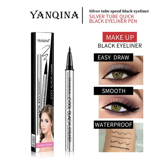 【YANQINA】Long-lasting eyeliner -lightweight, waterproof,vegan,cruelty-free,24-hour smooth application,ultra- creamy and silky smooth texture.