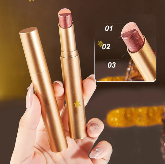 🔥 50% DE DESCUENTO 🔥 ✨ 3 Colores en 1 Barra de Sombra de Ojos Un Solo Toque, Maquillaje Perfecto 💄😍