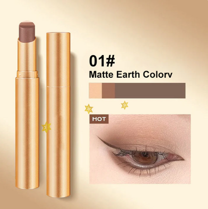 🔥 50% DE DESCUENTO 🔥 ✨ 3 Colores en 1 Barra de Sombra de Ojos Un Solo Toque, Maquillaje Perfecto 💄😍