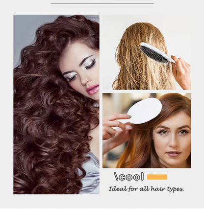 Bestselling 5x Sold Out Paddle Brush - Smoother, Stronger, Shinier Hair | Boar + Nylon Bristles with Microsphere Massage Tips