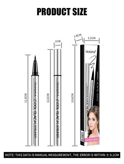 【YANQINA】Long-lasting eyeliner -lightweight, waterproof,vegan,cruelty-free,24-hour smooth application,ultra- creamy and silky smooth texture.