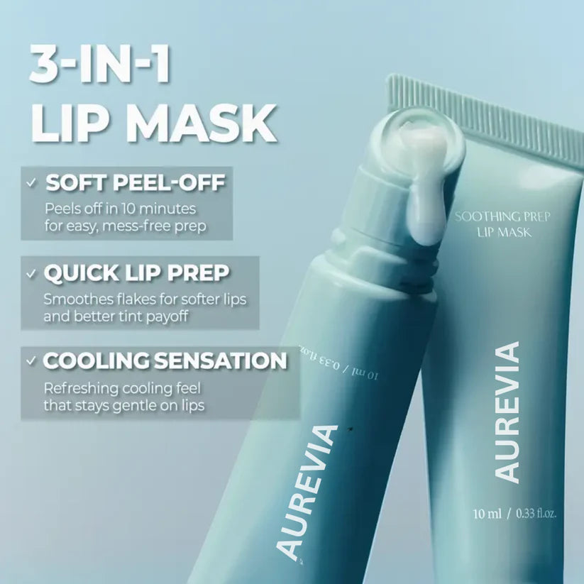 💋Soothing Prep Lip Mask — Cooling peel-off lip mask for smoother lip prep and a hydrated feel