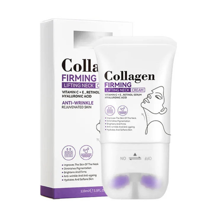 [10-Year Rejuvenation] Collagen Firming Neck Cream with Massage Roller🔥🔥