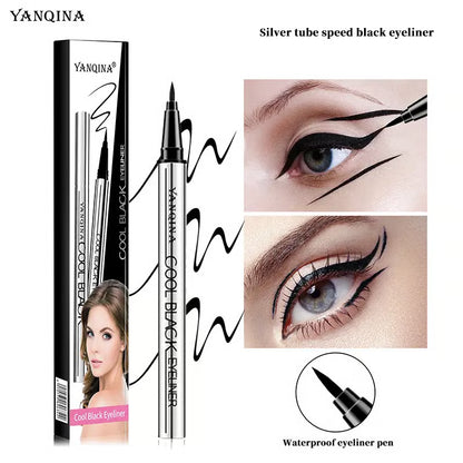 【YANQINA】Long-lasting eyeliner -lightweight, waterproof,vegan,cruelty-free,24-hour smooth application,ultra- creamy and silky smooth texture.