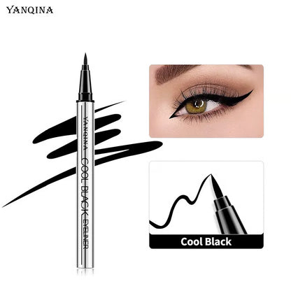 【YANQINA】Long-lasting eyeliner -lightweight, waterproof,vegan,cruelty-free,24-hour smooth application,ultra- creamy and silky smooth texture.
