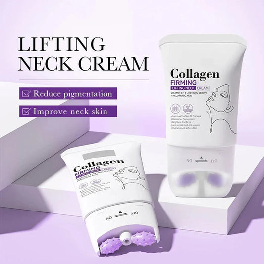 [10-Year Rejuvenation] Collagen Firming Neck Cream with Massage Roller🔥🔥